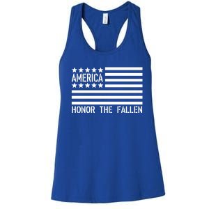 Memorial Day Gift Honor The Fallen Military 4th Of July Cute Gift Women's Racerback Tank