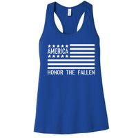 Memorial Day Gift Honor The Fallen Military 4th Of July Cute Gift Women's Racerback Tank