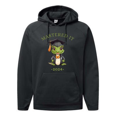 Masters Degree Graduation 2024 Mastered It Performance Fleece Hoodie