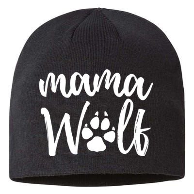 Mother's Day Gift. Mama Wolf Wolves Wild Lover Mom Mother Women Gift Sustainable Beanie