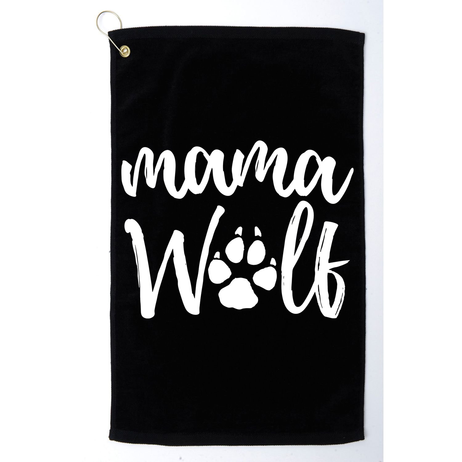 Mother's Day Gift. Mama Wolf Wolves Wild Lover Mom Mother Women Gift Golf Towel