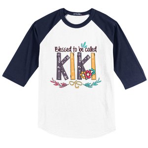 Mothers Day Gift Blessed To Be Called Kiki Baseball Sleeve Shirt