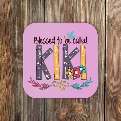 Mothers Day Gift Blessed To Be Called Kiki Coaster