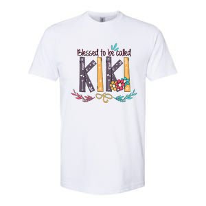 Mothers Day Gift Blessed To Be Called Kiki Softstyle CVC T-Shirt