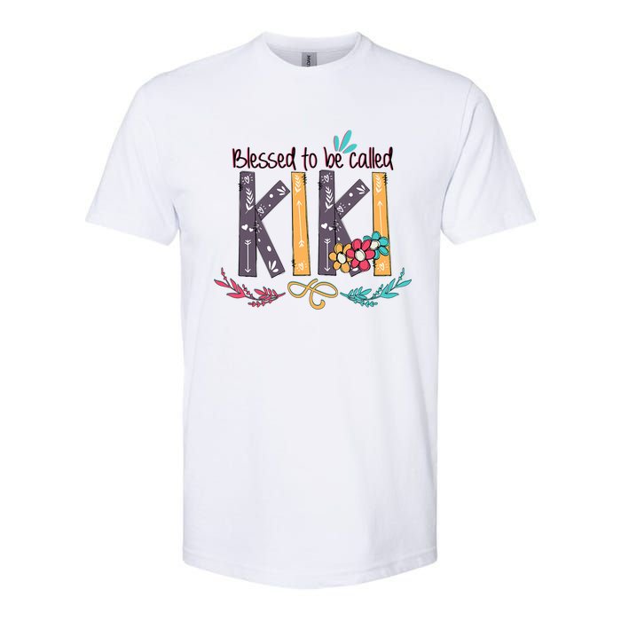 Mothers Day Gift Blessed To Be Called Kiki Softstyle CVC T-Shirt