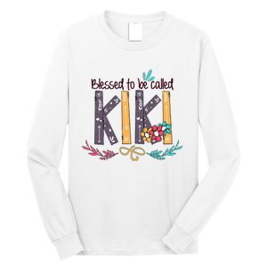 Mothers Day Gift Blessed To Be Called Kiki Long Sleeve Shirt