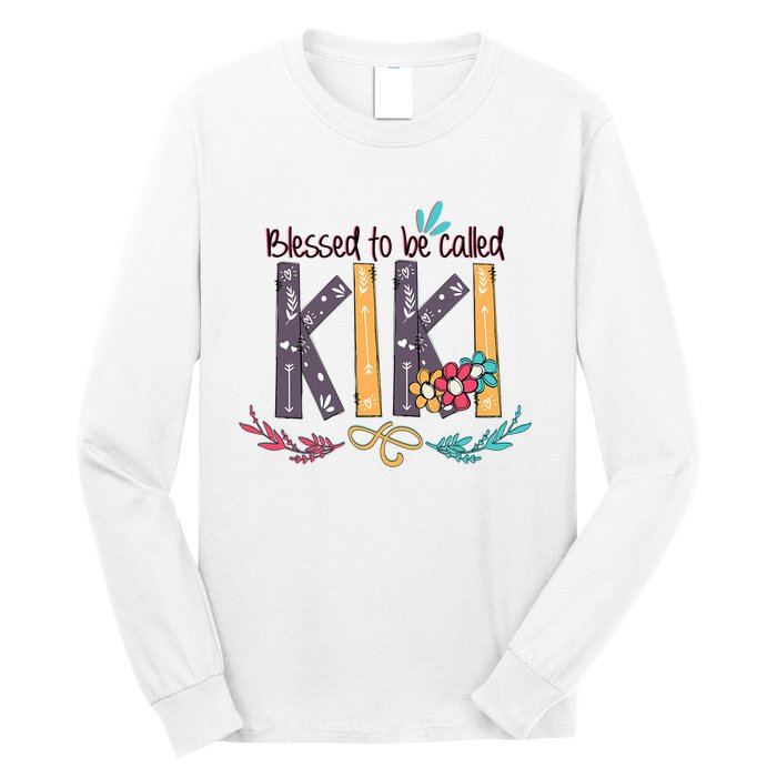 Mothers Day Gift Blessed To Be Called Kiki Long Sleeve Shirt