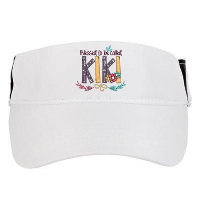 Mothers Day Gift Blessed To Be Called Kiki Adult Drive Performance Visor