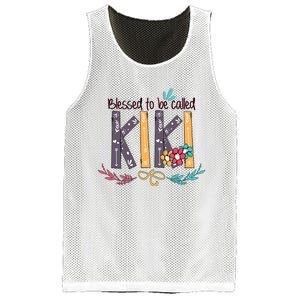 Mothers Day Gift Blessed To Be Called Kiki Mesh Reversible Basketball Jersey Tank