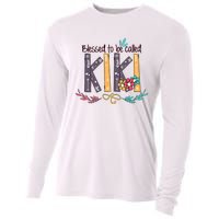 Mothers Day Gift Blessed To Be Called Kiki Cooling Performance Long Sleeve Crew