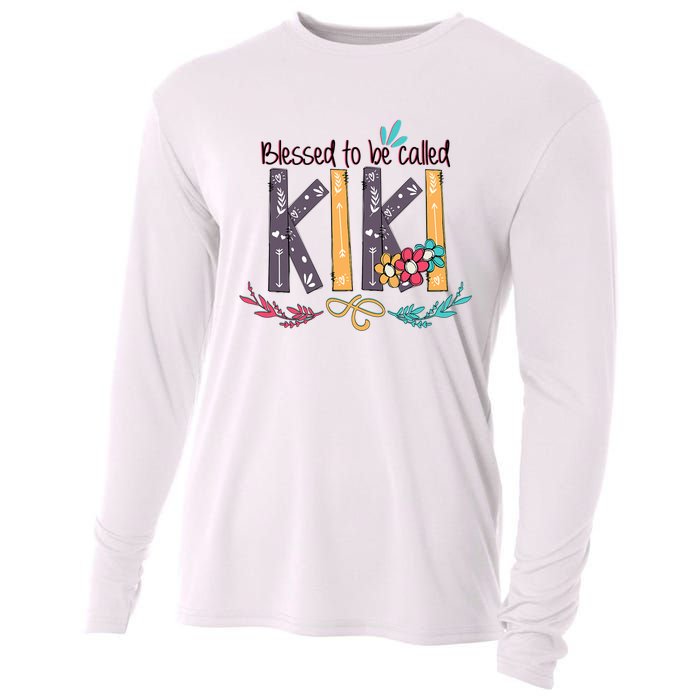 Mothers Day Gift Blessed To Be Called Kiki Cooling Performance Long Sleeve Crew