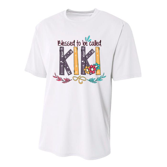 Mothers Day Gift Blessed To Be Called Kiki Performance Sprint T-Shirt