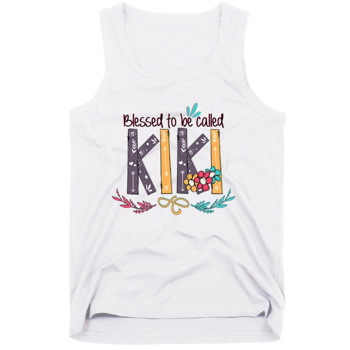 Mothers Day Gift Blessed To Be Called Kiki Tank Top