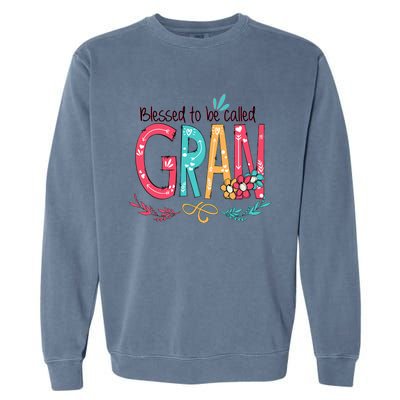 Mothers Day Gift Blessed To Be Called Gran Garment-Dyed Sweatshirt