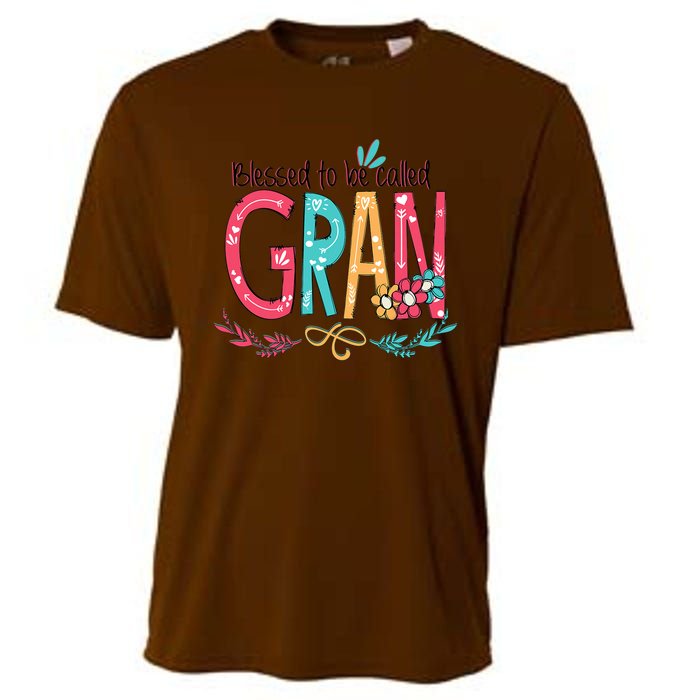 Mothers Day Gift Blessed To Be Called Gran Cooling Performance Crew T-Shirt