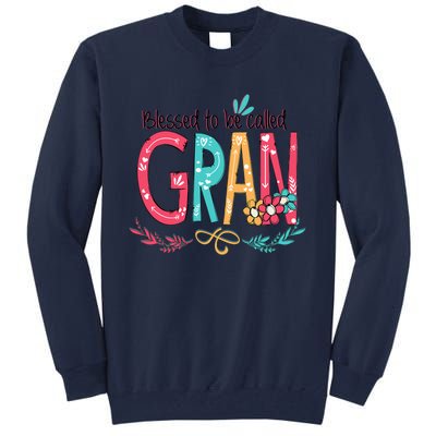 Mothers Day Gift Blessed To Be Called Gran Tall Sweatshirt