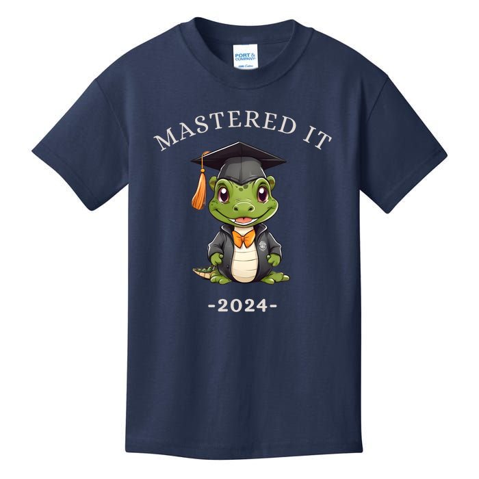 Masters Degree Graduation 2024 Mastered It Kids T-Shirt