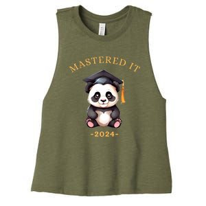 Masters Degree Graduation 2024 Mastered It Women's Racerback Cropped Tank