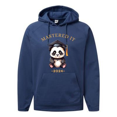 Masters Degree Graduation 2024 Mastered It Performance Fleece Hoodie