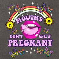 Mouths DonT Get Pregnant Embarrassing Adult Humor Cotton Canvas Backpack