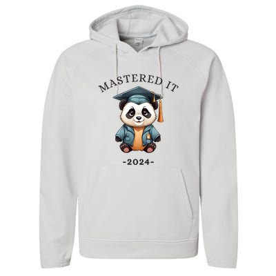 Masters Degree Graduation 2024 Mastered It Performance Fleece Hoodie