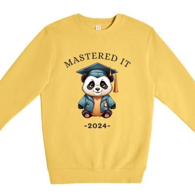 Masters Degree Graduation 2024 Mastered It Premium Crewneck Sweatshirt