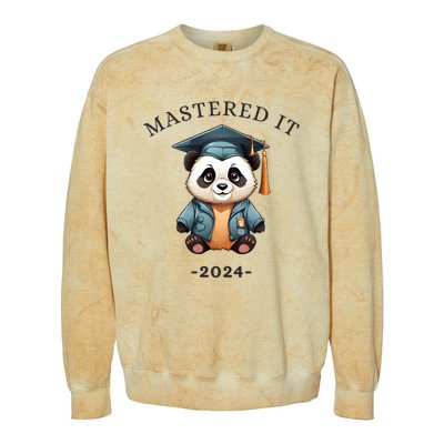 Masters Degree Graduation 2024 Mastered It Colorblast Crewneck Sweatshirt