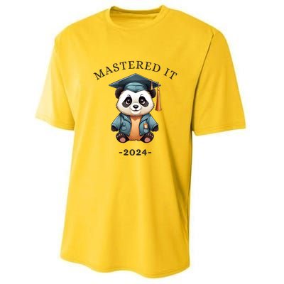 Masters Degree Graduation 2024 Mastered It Performance Sprint T-Shirt