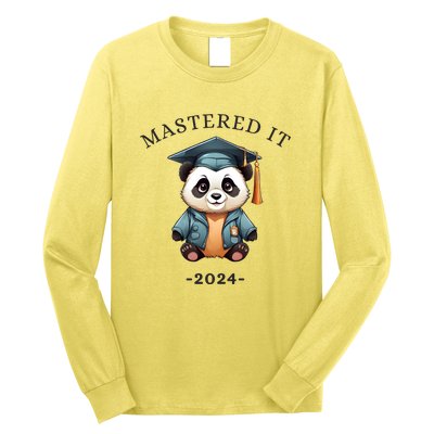 Masters Degree Graduation 2024 Mastered It Long Sleeve Shirt