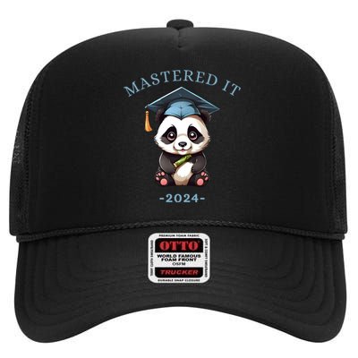 Masters Degree Graduation 2024 Mastered It High Crown Mesh Back Trucker Hat