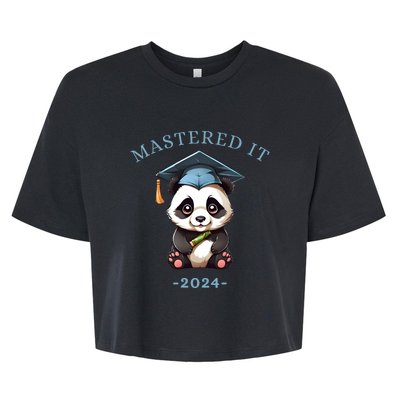 Masters Degree Graduation 2024 Mastered It Bella+Canvas Jersey Crop Tee