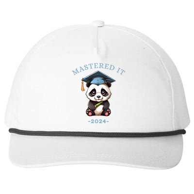 Masters Degree Graduation 2024 Mastered It Snapback Five-Panel Rope Hat