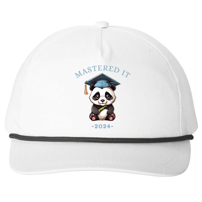 Masters Degree Graduation 2024 Mastered It Snapback Five-Panel Rope Hat