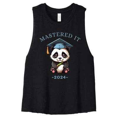 Masters Degree Graduation 2024 Mastered It Women's Racerback Cropped Tank