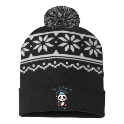 Masters Degree Graduation 2024 Mastered It USA-Made Snowflake Beanie