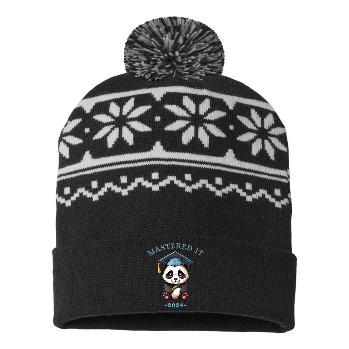 Masters Degree Graduation 2024 Mastered It USA-Made Snowflake Beanie