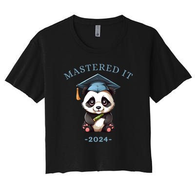 Masters Degree Graduation 2024 Mastered It Women's Crop Top Tee