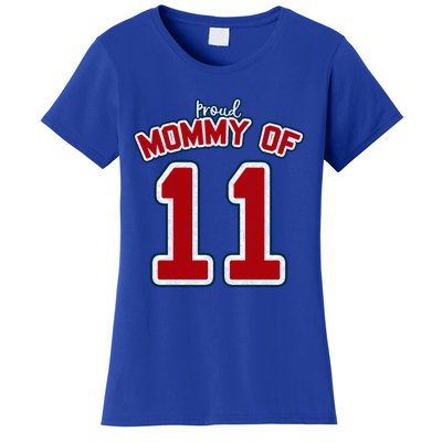 Mothers Day Gift Baseball Sports Style Proud Mommy Of 11 Gift Women's T-Shirt