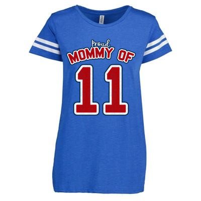 Mothers Day Gift Baseball Sports Style Proud Mommy Of 11 Gift Enza Ladies Jersey Football T-Shirt