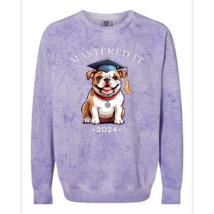 Masters Degree Graduation 2024 Mastered It Colorblast Crewneck Sweatshirt