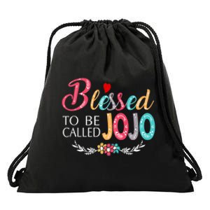 Mothers Day Gift Blessed To Be Called Jojo Drawstring Bag