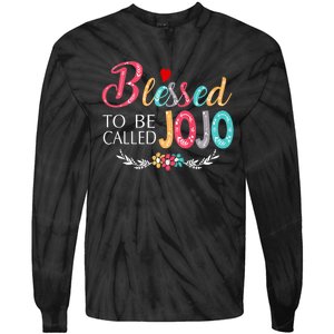 Mothers Day Gift Blessed To Be Called Jojo Tie-Dye Long Sleeve Shirt