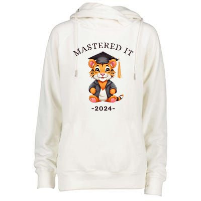 Masters Degree Graduation 2024 Mastered It Womens Funnel Neck Pullover Hood