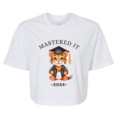 Masters Degree Graduation 2024 Mastered It Bella+Canvas Jersey Crop Tee