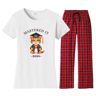 Masters Degree Graduation 2024 Mastered It Women's Flannel Pajama Set