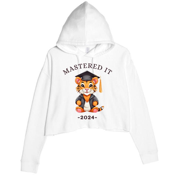 Masters Degree Graduation 2024 Mastered It Crop Fleece Hoodie