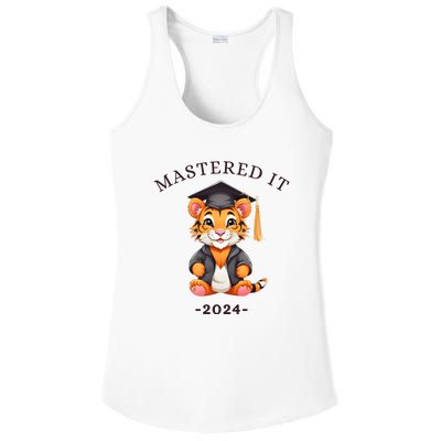 Masters Degree Graduation 2024 Mastered It Ladies PosiCharge Competitor Racerback Tank