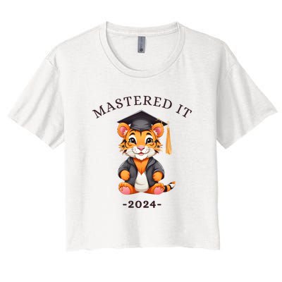 Masters Degree Graduation 2024 Mastered It Women's Crop Top Tee