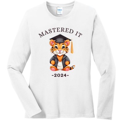 Masters Degree Graduation 2024 Mastered It Ladies Long Sleeve Shirt