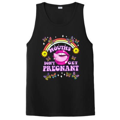 Mouths Dont Get Pregnant Embarrassing Adult Humor Women PosiCharge Competitor Tank